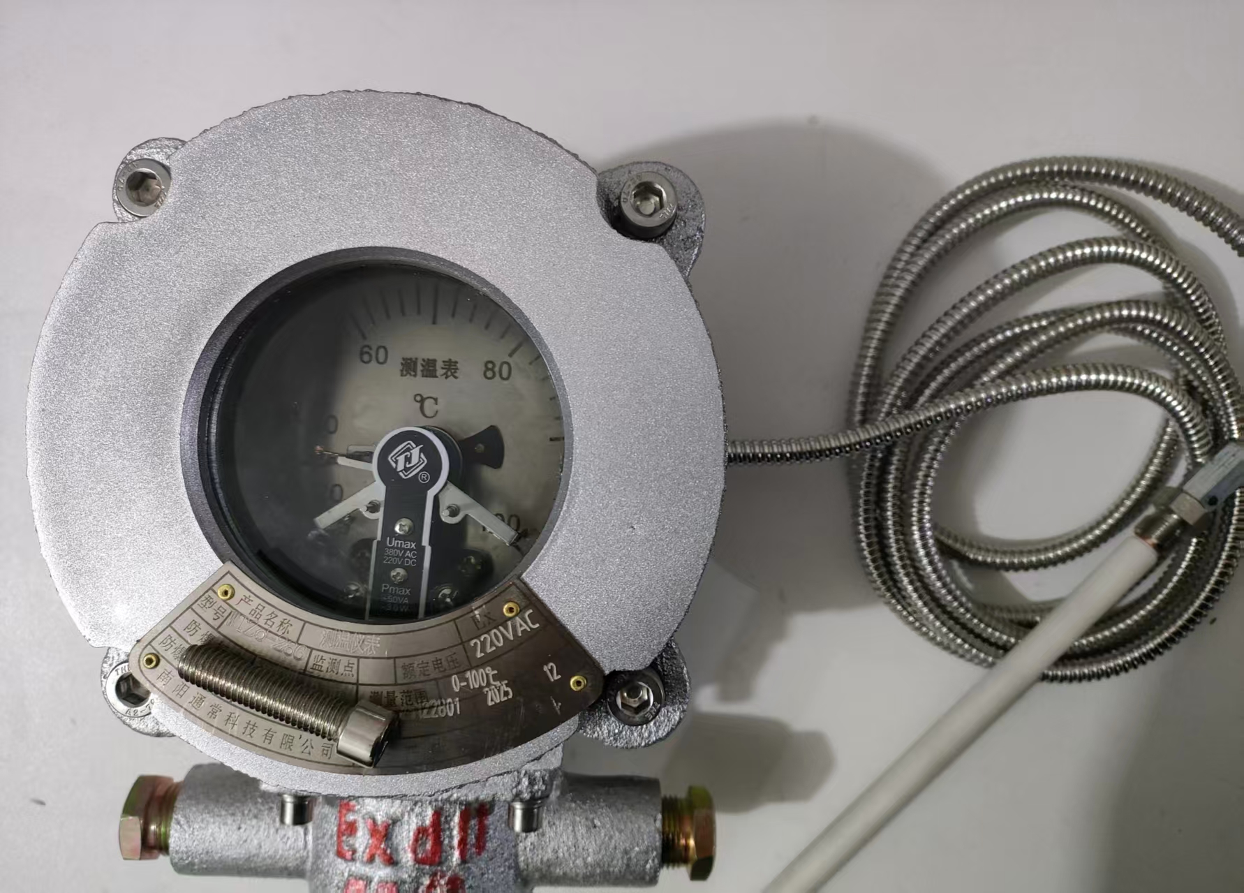 WTZD-286系列防爆电接点温度表，经得起第三方检测中心检测,入库验收包过